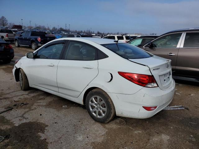 KMHCT4AE7EU691626 - 2014 HYUNDAI ACCENT GLS WHITE photo 2