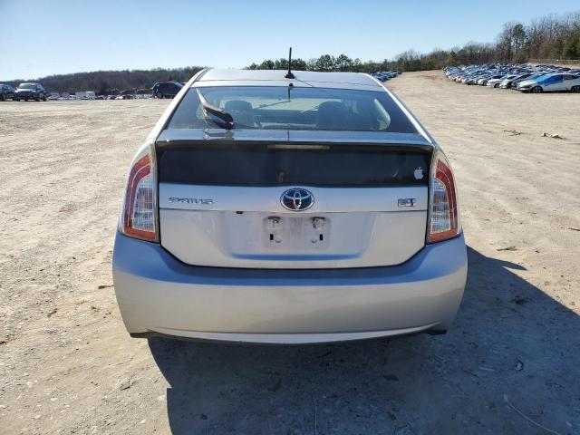 JTDKN3DU8C5526568 - 2012 TOYOTA PRIUS SILVER photo 6