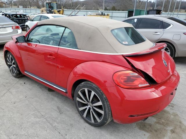 3VW7T7AT1FM810957 - 2015 VOLKSWAGEN BEETLE R-LINE RED photo 2