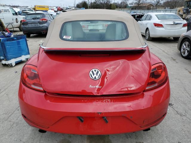 3VW7T7AT1FM810957 - 2015 VOLKSWAGEN BEETLE R-LINE RED photo 6
