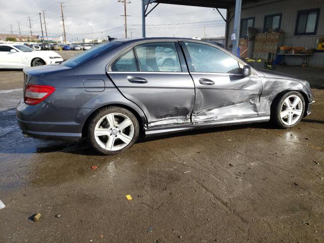 WDDGF5EB3BR177814 - 2011 MERCEDES-BENZ C 300 GRAY photo 3