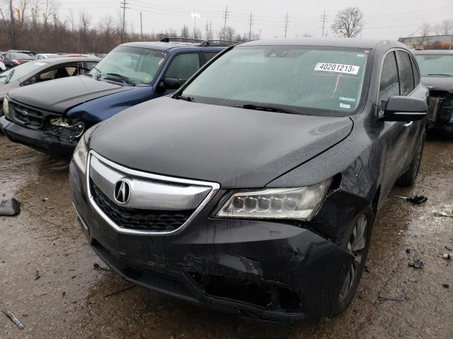 5FRYD4H40FB011952 - 2015 ACURA MDX TECHNOLOGY GRAY photo 1