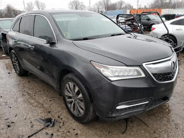 5FRYD4H40FB011952 - 2015 ACURA MDX TECHNOLOGY GRAY photo 4