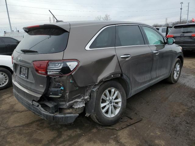 5XYPG4A31KG508663 - 2019 KIA SORENTO L BROWN photo 3