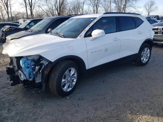 3GNKBCRSXMS543824 - 2021 CHEVROLET BLAZER 2LT WHITE photo 1