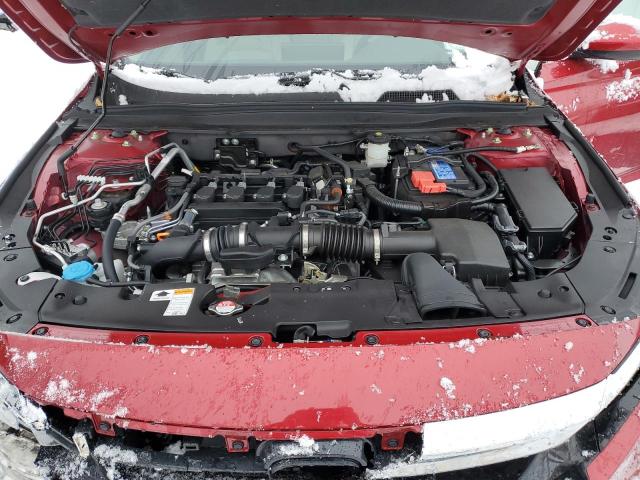 1HGCV1F15NA077549 - 2022 HONDA ACCORD LX RED photo 11