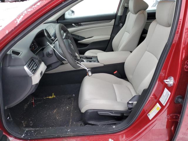 1HGCV1F15NA077549 - 2022 HONDA ACCORD LX RED photo 7