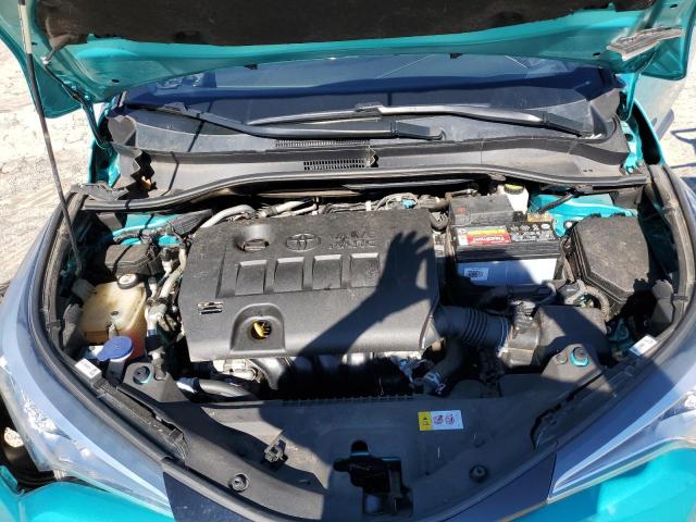 NMTKHMBXXJR023205 - 2018 TOYOTA C-HR XLE TEAL photo 11