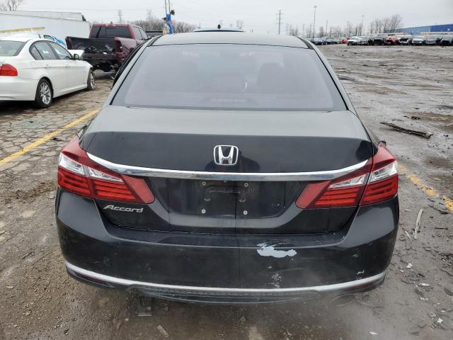 1HGCR2F30GA217991 - 2016 HONDA ACCORD LX BLACK photo 6