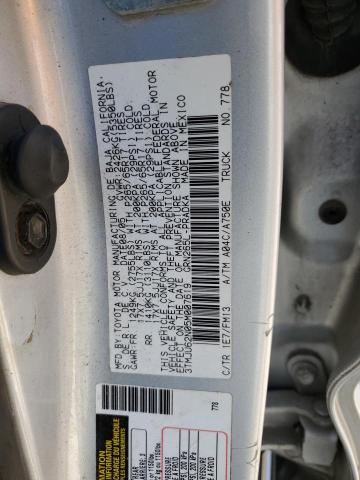 3TMJU62N05M007619 - 2005 TOYOTA TACOMA DOUBLE CAB PRERUNNER SILVER photo 12