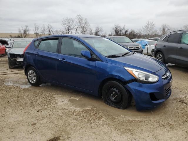 KMHCT5AE6FU218954 - 2015 HYUNDAI ACCENT GS BLUE photo 4