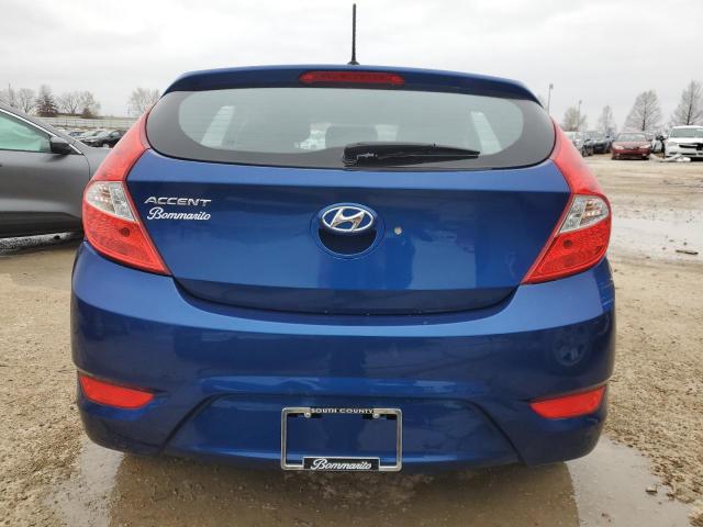 KMHCT5AE6FU218954 - 2015 HYUNDAI ACCENT GS BLUE photo 6