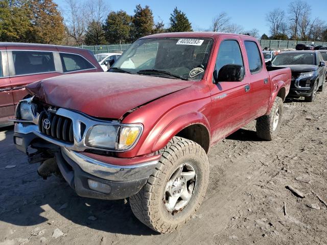 5TEHN72N64Z424911 - 2004 TOYOTA TACOMA DOUBLE CAB 栗色 照片 1