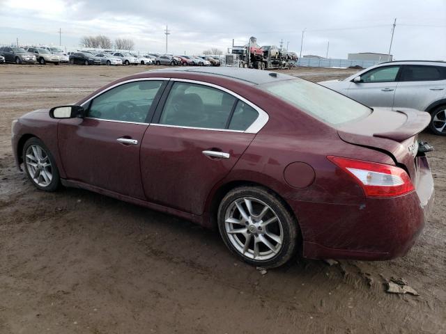 1N4AA5AP8BC813250 - 2011 NISSAN MAXIMA S BURGUNDY photo 2