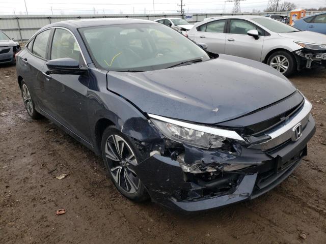 JHMFC1F76JX032518 - 2018 HONDA CIVIC EXL ნაცრისფერი ფოტო 1