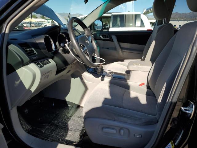 5TDZK3EH6CS050596 - 2012 TOYOTA HIGHLANDER BASE Noir photo 7