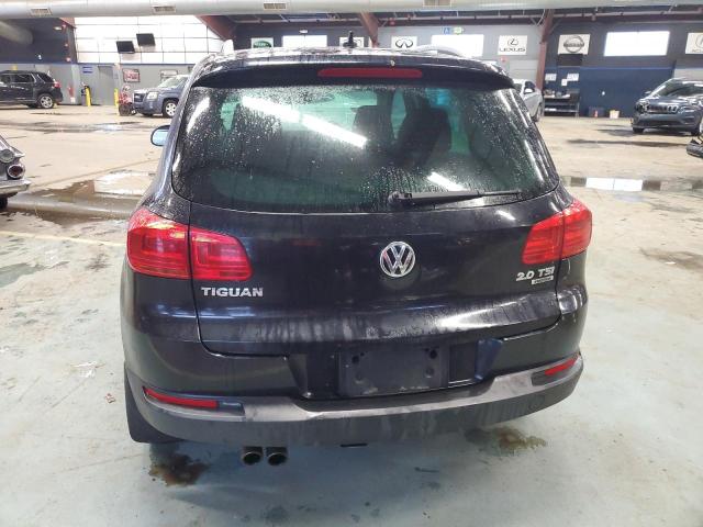 WVGBV7AX1CW599065 - 2012 VOLKSWAGEN TIGUAN S BLACK photo 6