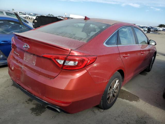 5NPE24AF1HH474287 - 2017 HYUNDAI SONATA SE RED photo 3