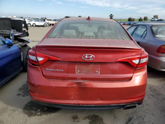 5NPE24AF1HH474287 - 2017 HYUNDAI SONATA SE RED photo 6