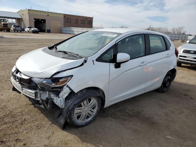 3HGGK5H43KM727390 - 2019 HONDA FIT LX WHITE photo 1