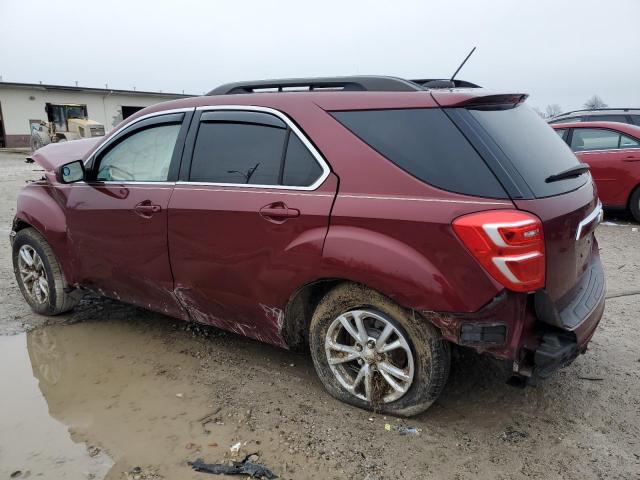 2GNALCEK9G6162550 - 2016 CHEVROLET EQUINOX LT BURGUNDY photo 2