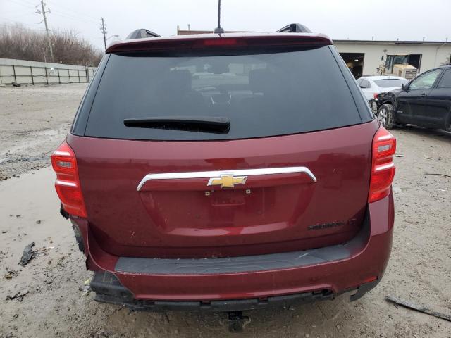 2GNALCEK9G6162550 - 2016 CHEVROLET EQUINOX LT BURGUNDY photo 6