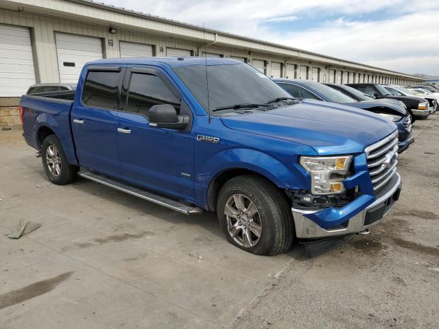 1FTEW1EG6HFA43993 - 2017 FORD F150 SUPERCREW BLUE photo 4