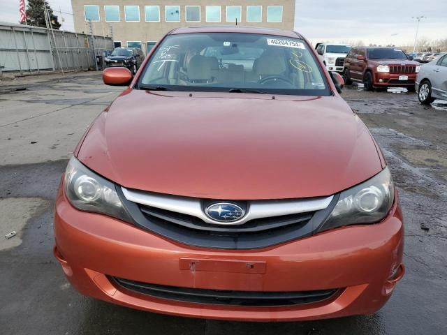 JF1GH6B69AH809484 - 2010 SUBARU IMPREZA 2.5I PREMIUM ORANGE photo 5