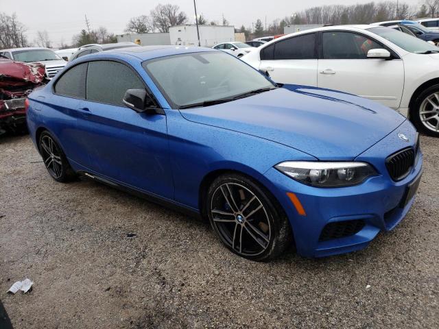 WBA2J7C58JVD60689 - 2018 BMW M240XI BLUE photo 4