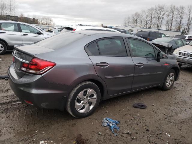 2HGFB2F57DH509086 - 2013 HONDA CIVIC LX SILVER photo 3