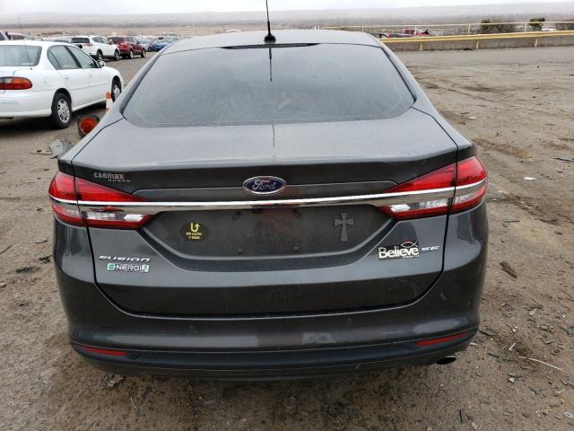 3FA6P0PU8HR275499 - 2017 FORD FUSION SE PHEV GRAY photo 6