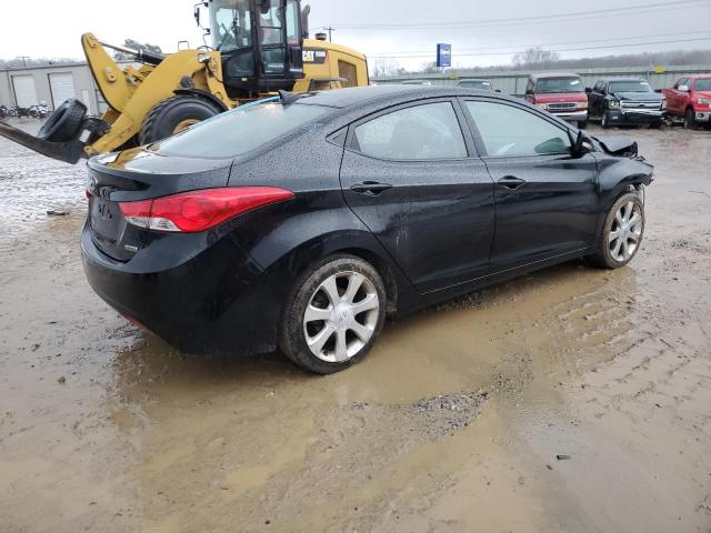 5NPDH4AE0CH082427 - 2012 HYUNDAI ELANTRA GLS BLACK photo 3