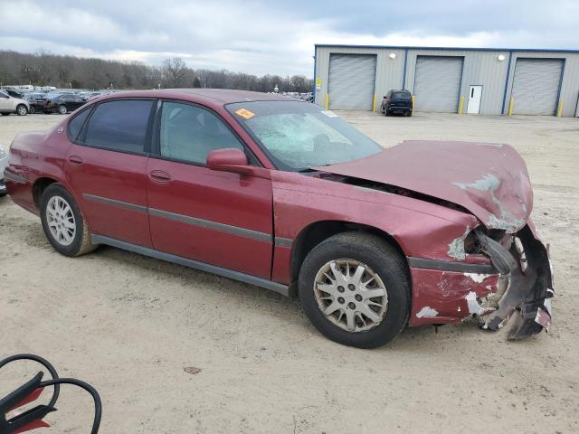 2G1WF52E759361746 - 2005 CHEVROLET IMPALA BURGUNDY photo 4