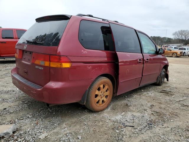 5FNRL18952B052591 - 2002 HONDA ODYSSEY EXL MAROON photo 3