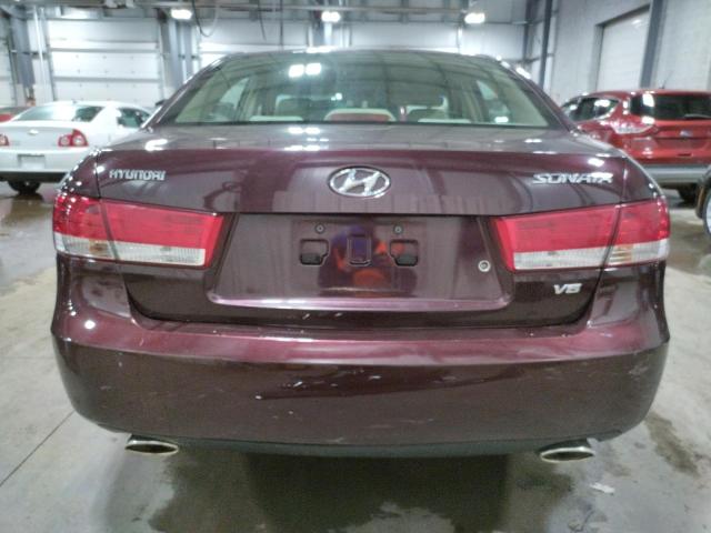 5NPEU46F26H134324 - 2006 HYUNDAI SONATA GLS BURGUNDY photo 6