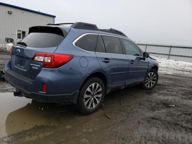 4S4BSALC2F3313701 - 2015 SUBARU OUTBACK 2.5I LIMITED BLUE photo 3