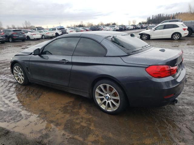 WBA3T1C58GP822027 - 2016 BMW 428 XI SULEV GRAY photo 2