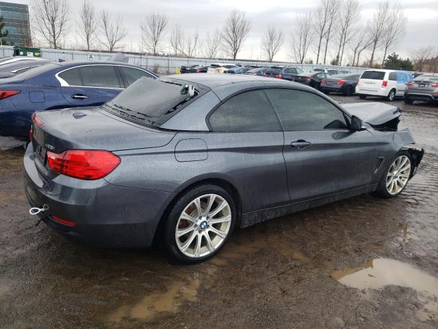 WBA3T1C58GP822027 - 2016 BMW 428 XI SULEV GRAY photo 3