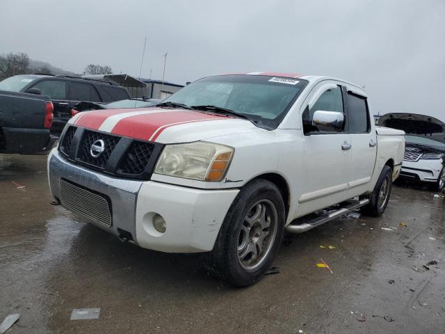 1N6AA07A15N514009 - 2005 NISSAN TITAN XE WHITE photo 1