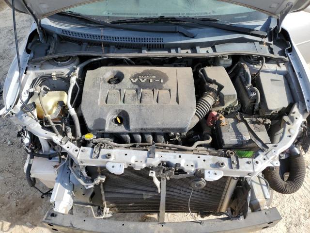 2T1BU4EE2AC526923 - 2010 TOYOTA COROLLA BASE SILVER photo 11