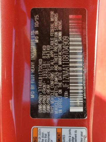 JF1ZNAA11G8704909 - 2016 TOYOTA SCION FR-S 红色 照片 12