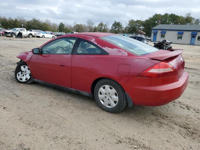 1HGCM722X3A036321 - 2003 HONDA ACCORD LX RED photo 2