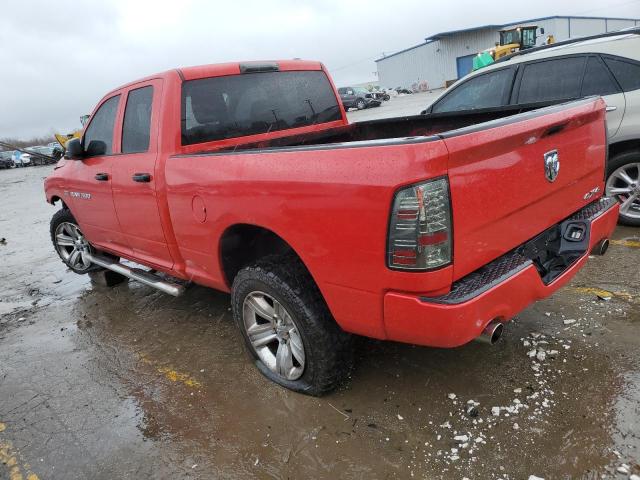 1C6RD7FT2CS196318 - 2012 DODGE RAM 1500 ST RED photo 2