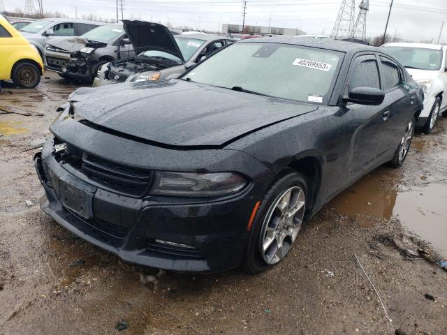 2C3CDXJGXFH742615 - 2015 DODGE CHARGER SXT BLACK photo 1