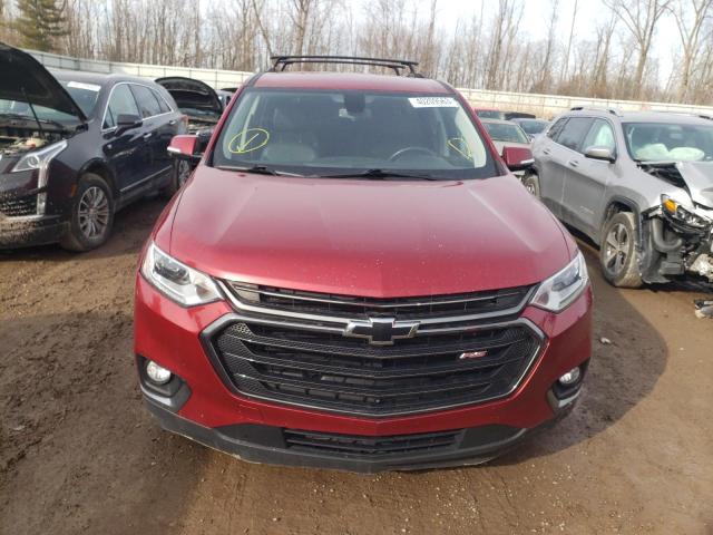 1GNEVJKW3KJ320822 - 2019 CHEVROLET TRAVERSE HIGH COUNTRY RED photo 5