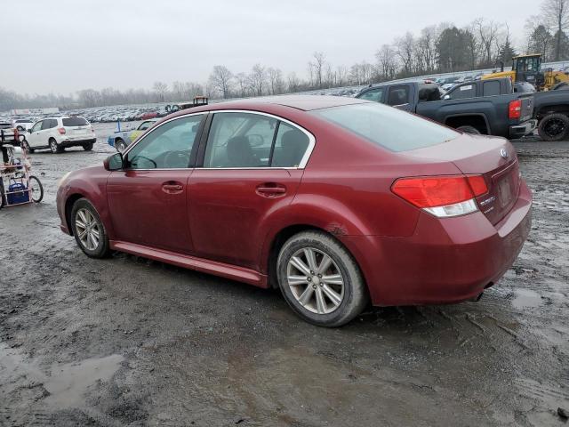 4S3BMBG64A3240851 - 2010 SUBARU LEGACY 2.5I PREMIUM RED photo 2