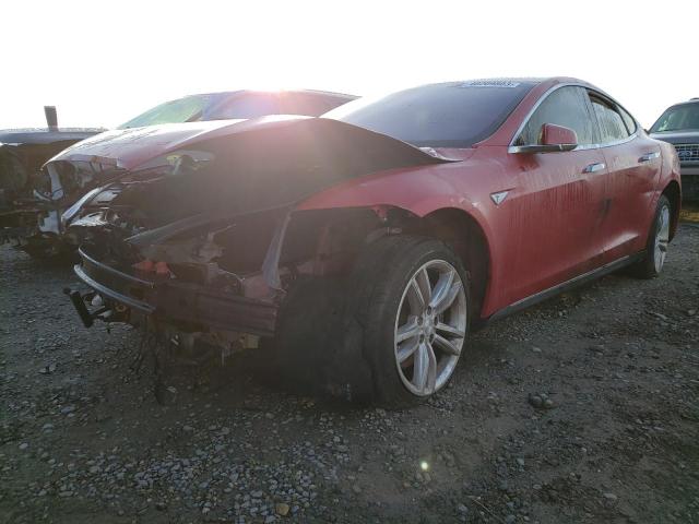 5YJSA1H17EFP30568 - 2014 TESLA MODEL S Կարմիր լուսանկար 1