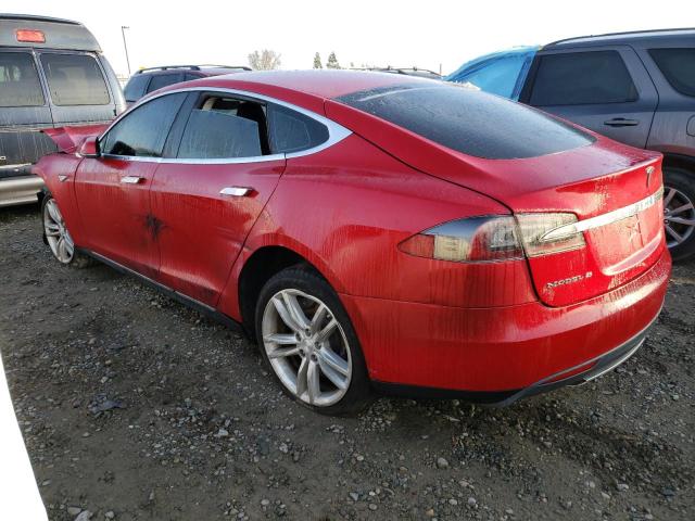 5YJSA1H17EFP30568 - 2014 TESLA MODEL S Կարմիր լուսանկար 2