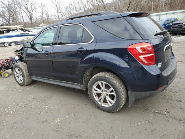 2GNFLFEKXG6345804 - 2016 CHEVROLET EQUINOX LT BLUE photo 2