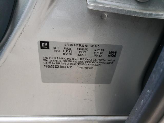 1G6AS5SX5E0140562 - 2014 CADILLAC CTS PERFORMANCE COLLECTION Gümüş fotoğraf 12